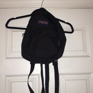 black jansport mini backpack (half-pint)